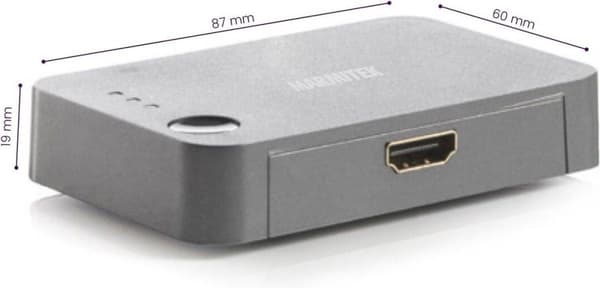 Marmitek HDMI Switch - Connect 310 UHD 2.0 - HDMI Switch 4K - HDMI Switch 3 portar - CEC - EDID