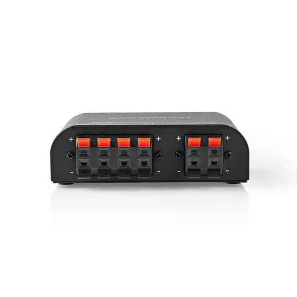 Nedis ASWI2602BK Högtalarswitch 2 portar Klämmaslutning Svart