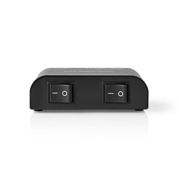 Nedis ASWI2602BK Högtalarswitch 2 portar Klämmaslutning Svart