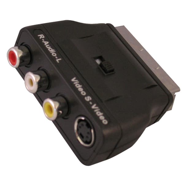 Scanpart Adapter 3xtulp Och Svhs Och Switch