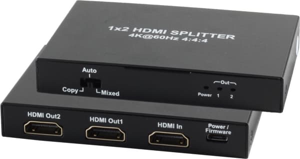 SHVP SP05-10001 - HDMI Splitter 4K/2K 60 Hz HDR 2,50 cm (1") 2out (SP05-10001)