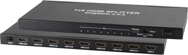 SHVP SP05-10003 - HDMI Splitter 4K/2K 60 Hz HDR 2,50 cm (1") 8out (SP05-10003)