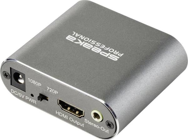 SpeaKa Professional TV, bildskärmsomvandlare SP-SHC-200 [SCART - HDMI] 1920 x 1080 pixlar (SP-10461516)
