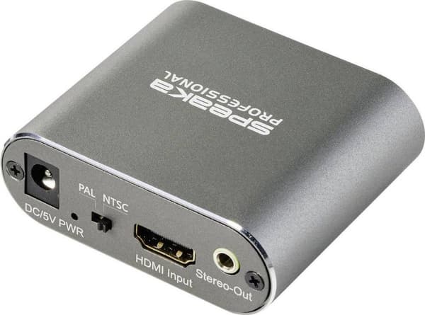 SpeaKa Professional TV, bildskärmsomvandlare SP-HSC-200 [HDMI - SCART] 3840 x 2160 pixlar (SP-10461512)
