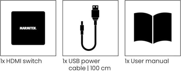 Marmitek Connect 720 - HDMI - Grå - 120 Hz - 48 Gbit/s - 7680 x 4320 pixlar - 8K Ultra HD (25008415)