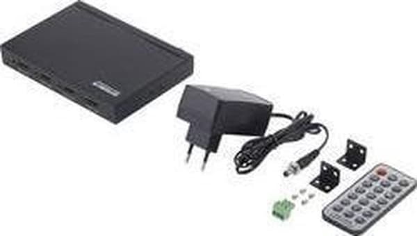 SpeaKa Professional SP-HDS-QMV100 4 portar HDMI Quad Multi-Viewer med fjärrkontroll 1080 x 720 pixlar