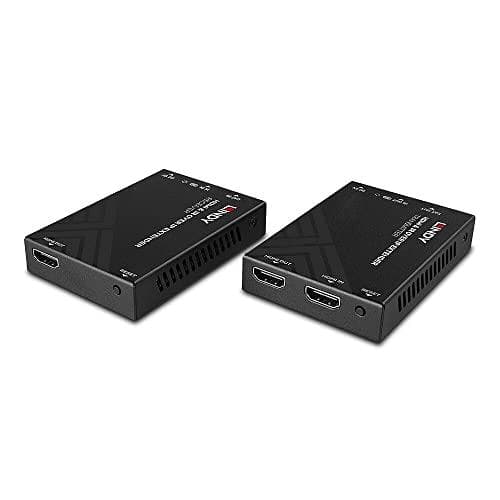 Lindy HDMI & IR over IP Extender utökar HDMI-signalräckvidden med ett IP-nätverk (38398)