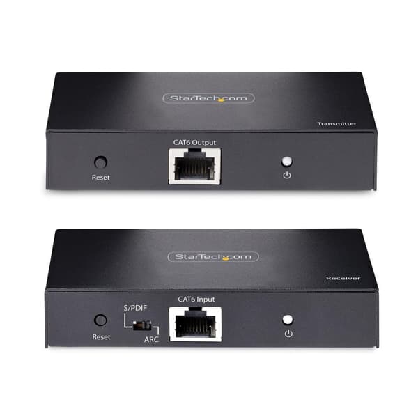 StarTech.com 4K HDMI-forlænger over CAT5/CAT6-kabel - 4K 60Hz HDR-videoforlænger/HDMI-forlænger op til 70m - HDMI over Ethernet-kabel/HDMI til RJ45 -