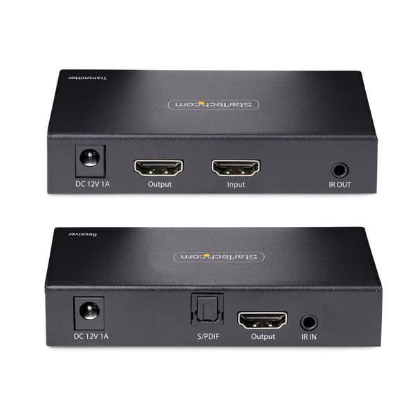 StarTech.com 4K HDMI-forlænger over CAT5/CAT6-kabel - 4K 60Hz HDR-videoforlænger/HDMI-forlænger op til 70m - HDMI over Ethernet-kabel/HDMI til RJ45 -