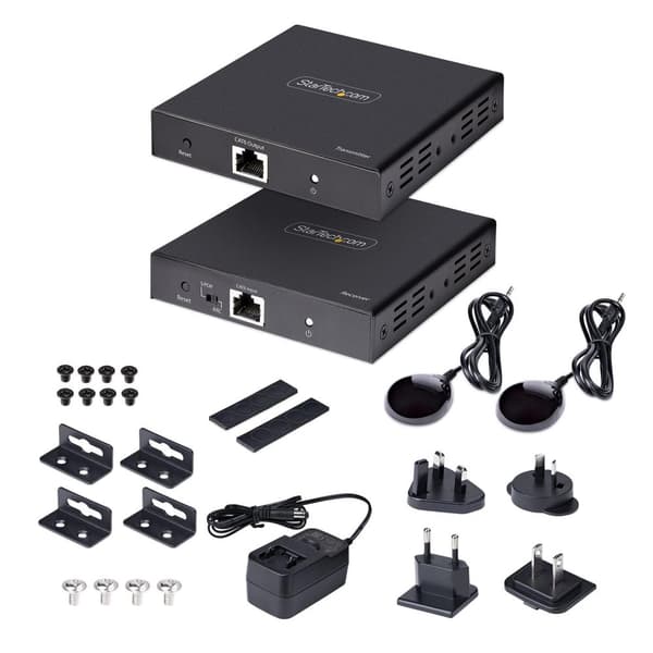 StarTech.com 4K HDMI-forlænger over CAT5/CAT6-kabel - 4K 60Hz HDR-videoforlænger/HDMI-forlænger op til 70m - HDMI over Ethernet-kabel/HDMI til RJ45 -
