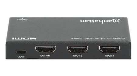 Manhattan 207942 - HDMI - metal - sort - 60 Hz - 480p - 576i - 720p - 1080i - 1080p - 1440p - 48 Gbit/s (207942)