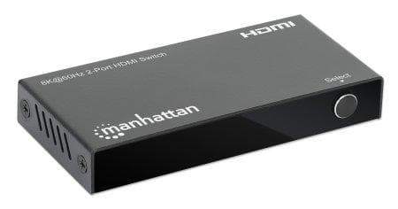 Manhattan 207942 - HDMI - metal - sort - 60 Hz - 480p - 576i - 720p - 1080i - 1080p - 1440p - 48 Gbit/s (207942)