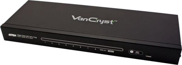 ATEN VS1808T HDMI Over Cat 5 Splitter - udvidelse til video/lyd - HDMI - 8 porte - op til 60 m (VS1808T)