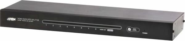 ATEN VS1808T HDMI Over Cat 5 Splitter - udvidelse til video/lyd - HDMI - 8 porte - op til 60 m (VS1808T)