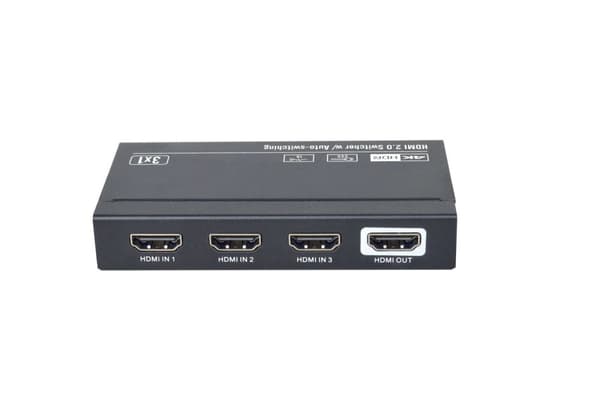 Vivolink HDMI switcher 3x1 4K@60Hz (VLSW131)