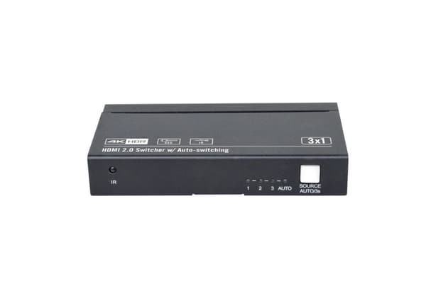Vivolink HDMI switcher 3x1 4K@60Hz (VLSW131)