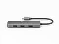 Miniatyrbillede 3 af 6: udstyr - Videoadapter - 24-bens USB-C han til USB, HD-15 (VGA), HDMI, DisplayPort hun - 15 cm - sølv - understøtter 4K 60 Hz (3840 x 2160), understøtt
