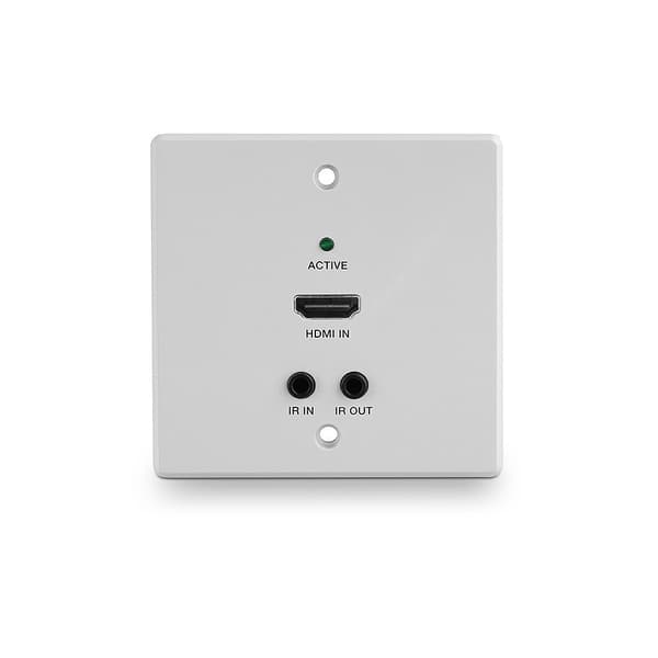 Lindy 70m Cat.6 HDMI 4K60, IR & RS-232 HDBaseT EU Wall Plate Extender, Transmitter Förlänger HDMI-signaler via HDBaseT till avstånd upp till 70 m (383