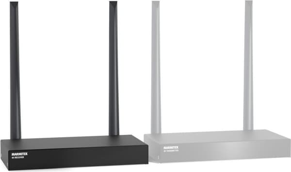 Marmitek TVAW4K RX - 3840 x 2160 pixlar - AV-mottagare - 50 m - trådlös - svart (25008440)