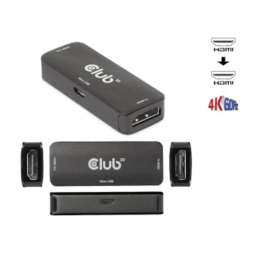 Club 3D HDMI Active 4K60Hz Repeater F/F - Digital/Display/Video (CAC-1307)