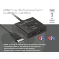 Miniatyrbillede 3 af 6: Club3D CSV-1384 HDMI™ 2-i-1 tovejskontakt til 8K60Hz eller 4K120Hz