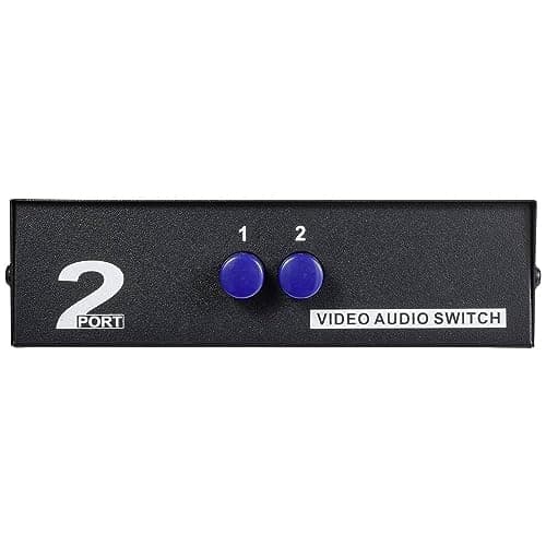 SpeaKa Professional 2+1-ports RCA-ljudswitch med ljudportar (SP-11175216)