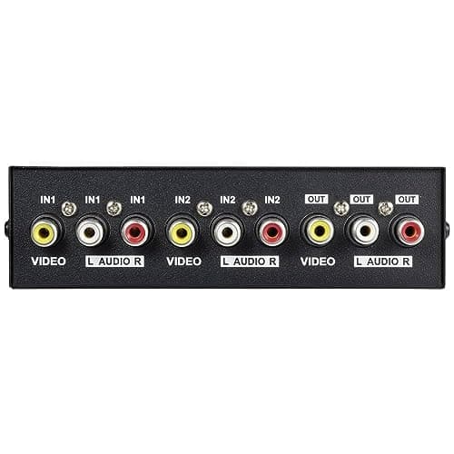 SpeaKa Professional 2+1-ports RCA-ljudswitch med ljudportar (SP-11175216)