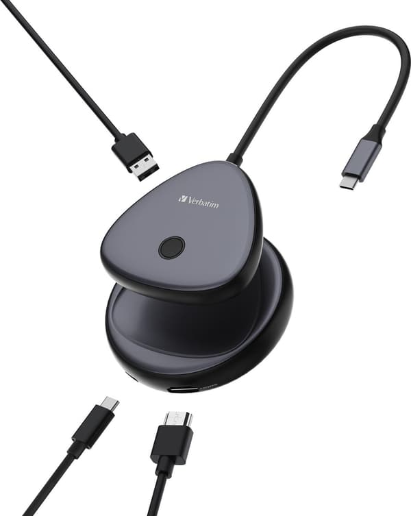 Verbatim 32147 Dela min skärm USB-C trådlös bildskärmsadapter 4K
