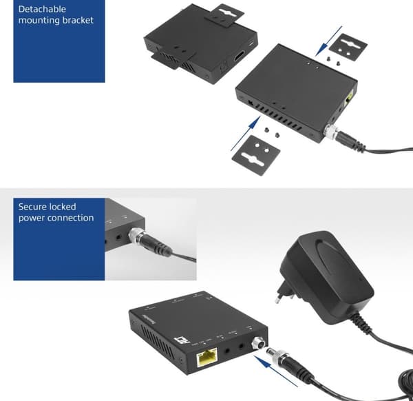 ACT 4K HDMI 2.0 forlængersæt over CAT6 UTP med IR-understøttelse, 60 meter AC7811