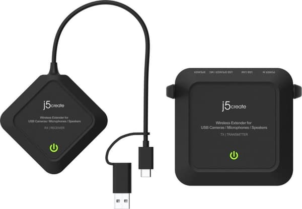 j5create Trådløs forlænger til USB-kameraer/mikrofoner/højttalere