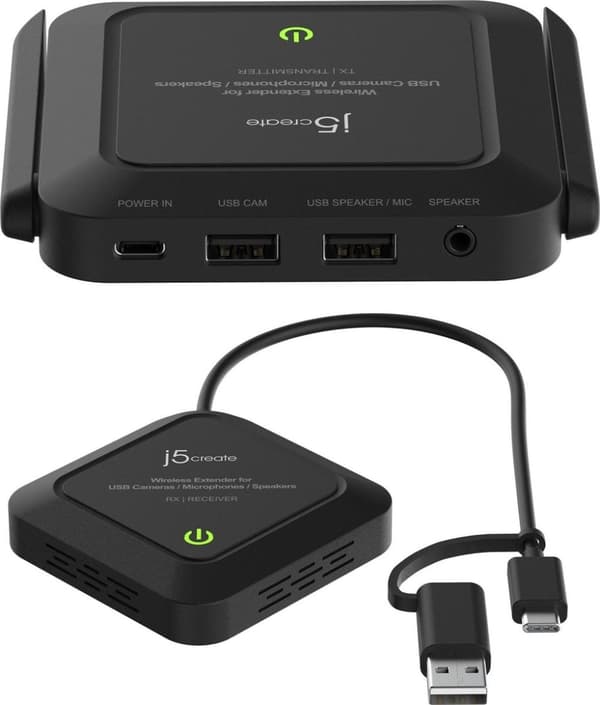 j5create Trådløs forlænger til USB-kameraer/mikrofoner/højttalere