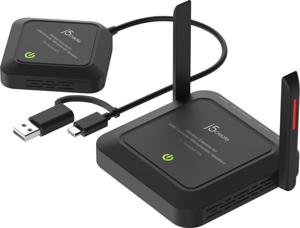 j5create Trådløs forlænger til USB-kameraer/mikrofoner/højttalere