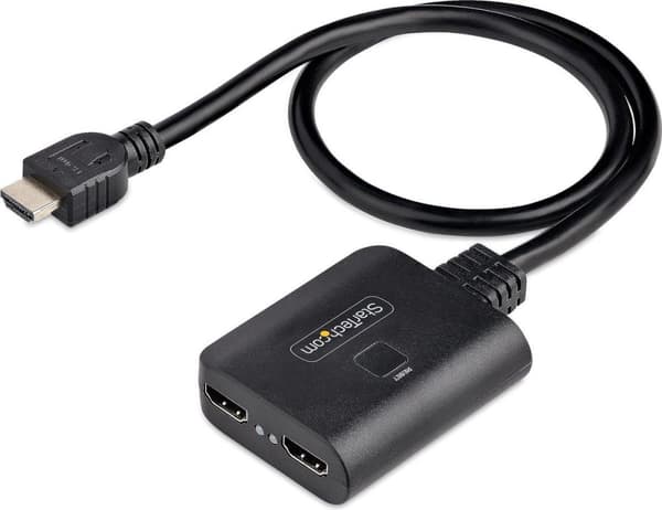 StarTech.com 2-Port HDMI Splitter 4K 60Hz - HDMI 2.0 Video - 4K HDMI Splitter 2,50 cm (1") 2Out - 1x2 HDMI Splitter 4k - HDR/HDCP - Dual HDMI Splitter