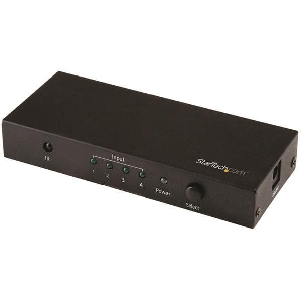 StarTech.com 4-portars HDMI-switch - 4K HDMI-switchbox - Ultra HD 4K 60Hz - Video-/ljudswitch - 4 x HDMI - Desktop (VS421HD20)