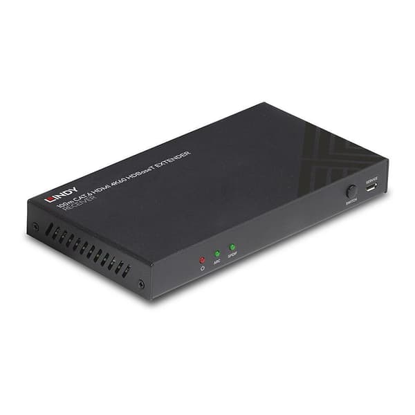LINDY - video, lyd, infrarød og seriel forlængelse - modtager - HDMI, HDBaseT - over CAT 6 - op til 100 m (38342)