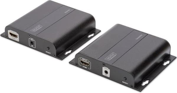 Digitus DS-55122 audio/video laajennin AV lähetin ja vastaanotin Musta