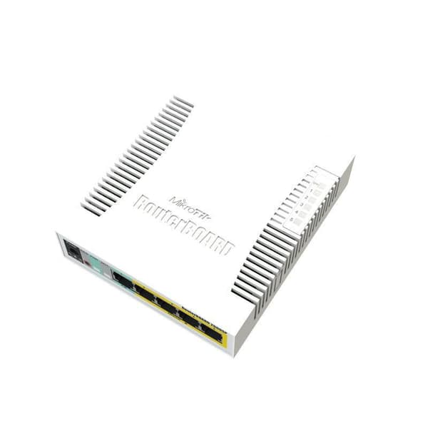 MikroTik RouterBOARD 260GSP 5-port, CSS106-1G-4P-1S Hvid