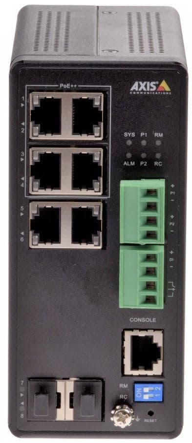 Axis T8504-R INDUSTRIELL POE-SWITCH, 01633-001 Svart