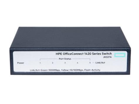 HP Enterprise ProCurve 1420-5G switch, JH327A#ABB Grå