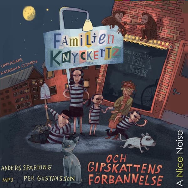 Familjen Knyckertz Och Gipskattens Förbannelse (Ljudbok)