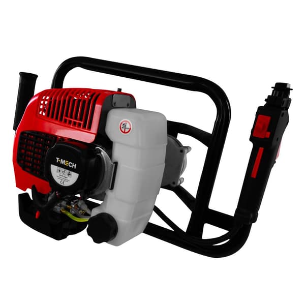 Jordboring Hulfremstilling Hul Hegnsstolpe Bore Jord Is 52cc Benzin Spiral 3 Tilbehør 4 6 8 Inch 3HP 9000rpm 2 Stroke 1,2L Isbor Sikkerhedsudstyr