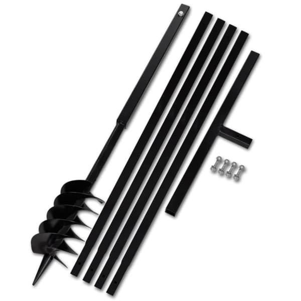 Maapora Kahvalla 120 mm ja Jatkeella 5 m Teräs -  - Home & Living