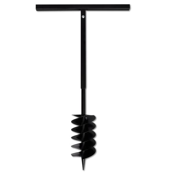 Pælebor med håndtag, 150 mm, med forlængerrør, 5 m, stål - Bor - Jordbor - Home & Living