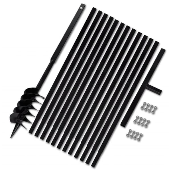 Pælebor med håndtag, 120 mm, med forlængerrør, 13 m, stål - Bor - Jordbor - Home & Living