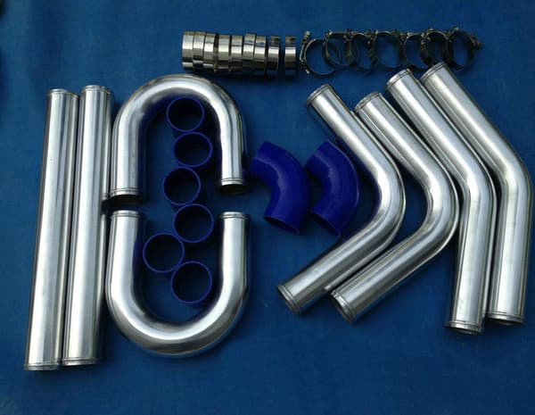 Aluminium Intercooler Turbo Rørkit, 2-tommer Diameter, Inkluderer Varierede Vinkler, Forbedret Ydeevne