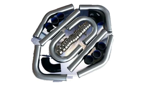 Aluminium Intercooler Turbo Rørkit, 2-tommer Diameter, Inkluderer Varierede Vinkler, Forbedret Ydeevne