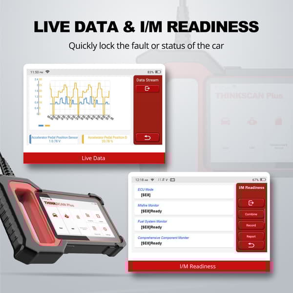 THINKCAR Thinkscan Plus S6 S5 OBD2 skannerimoottori ABS SRS TCM Järjestelmän diagnoosi Koodinlukija Diagnostinen skannaustyökalu Autoskanneri