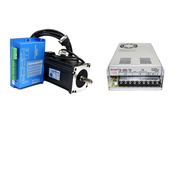 Nema34 Lukket Sløjfe Servomotor Kit, 12N.m Holdemoment, HSS86 Servo Driver,En Akse Kit