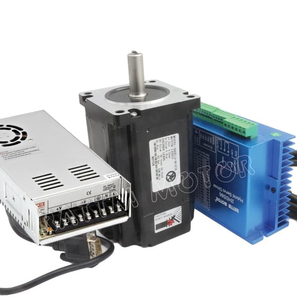 Lukket-Loop Servomotor, 8 N.m Moment, HSS86 Servo Driver,Med strømforsyning With Power supply