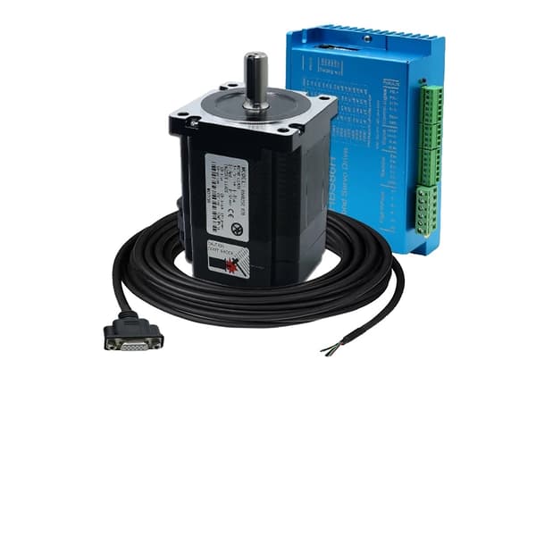 Nema34 Stegmotor, 8.5Nm vridmoment, 1000ppr encoder,8,5 Nm sluten slinga